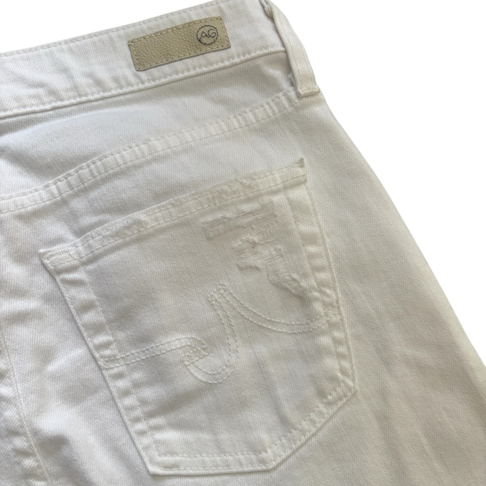 AG Denim The Nikki Relaxed Skinny Distressed Bermuda Denim Shorts - Picture 10 of 16